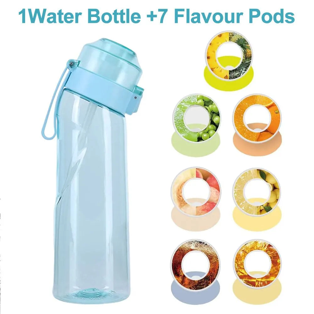 Gourde Aromatisée 650ml – 7 Capsules de Fruits & Sans BPA