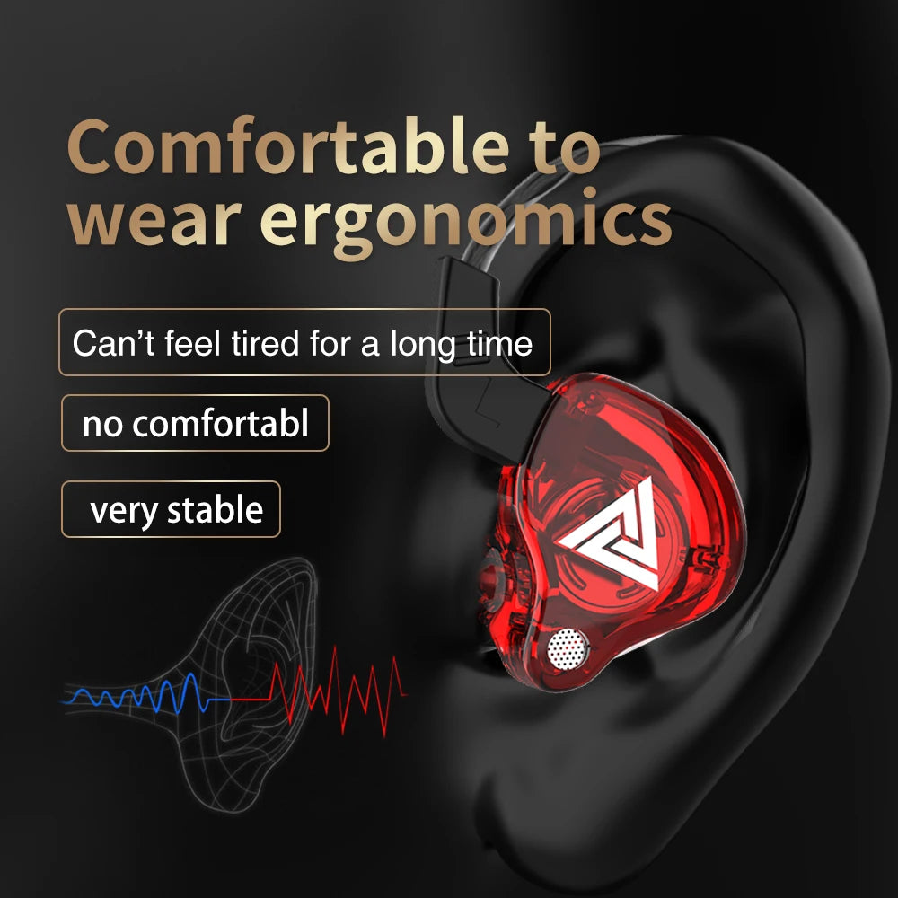 Écouteurs Filaire QKZ AK6 – Son HiFi, Micro & Basses Puissantes