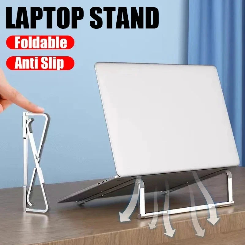 Support PC Portable Aluminium Pliable & Antidérapant