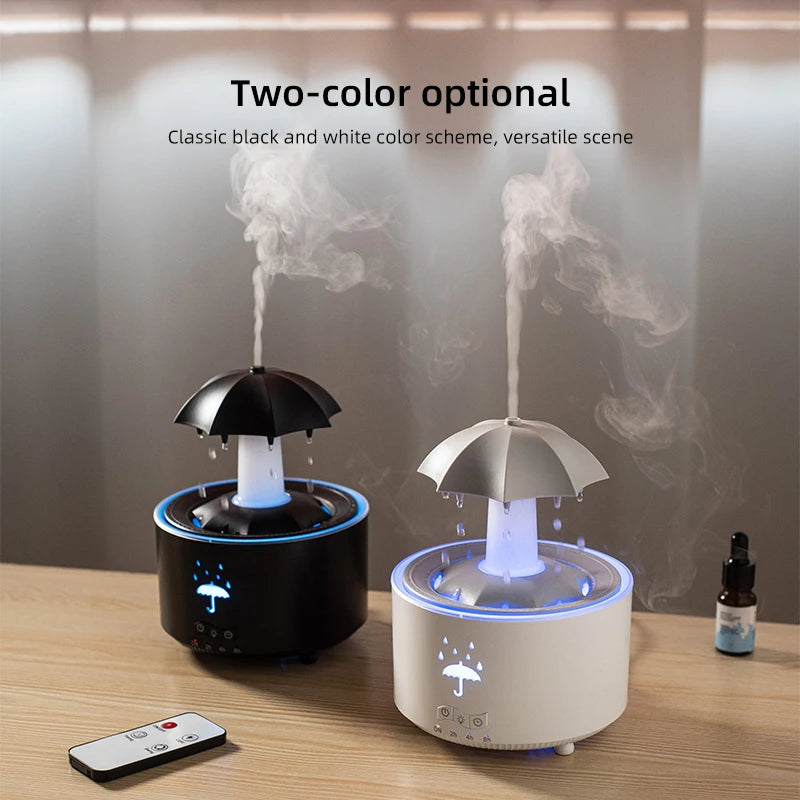 Diffuseur Raindrop LED 300ml – Brume & Télécommande