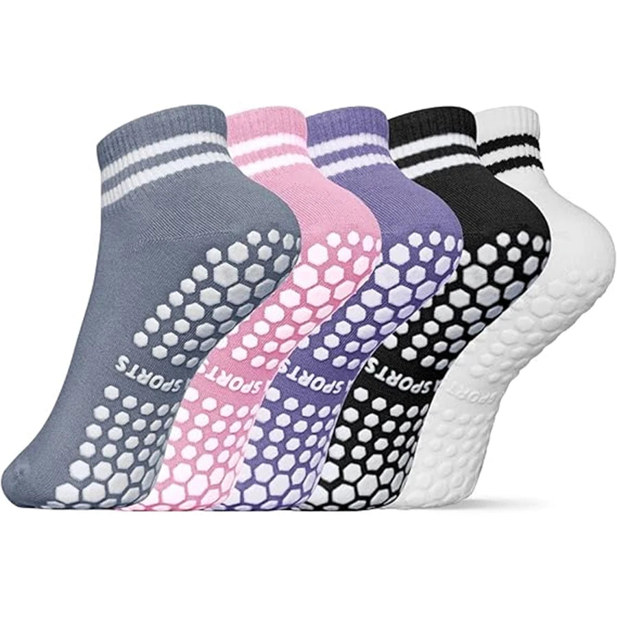 Chaussettes de Yoga Femme – Antidérapantes & Confort