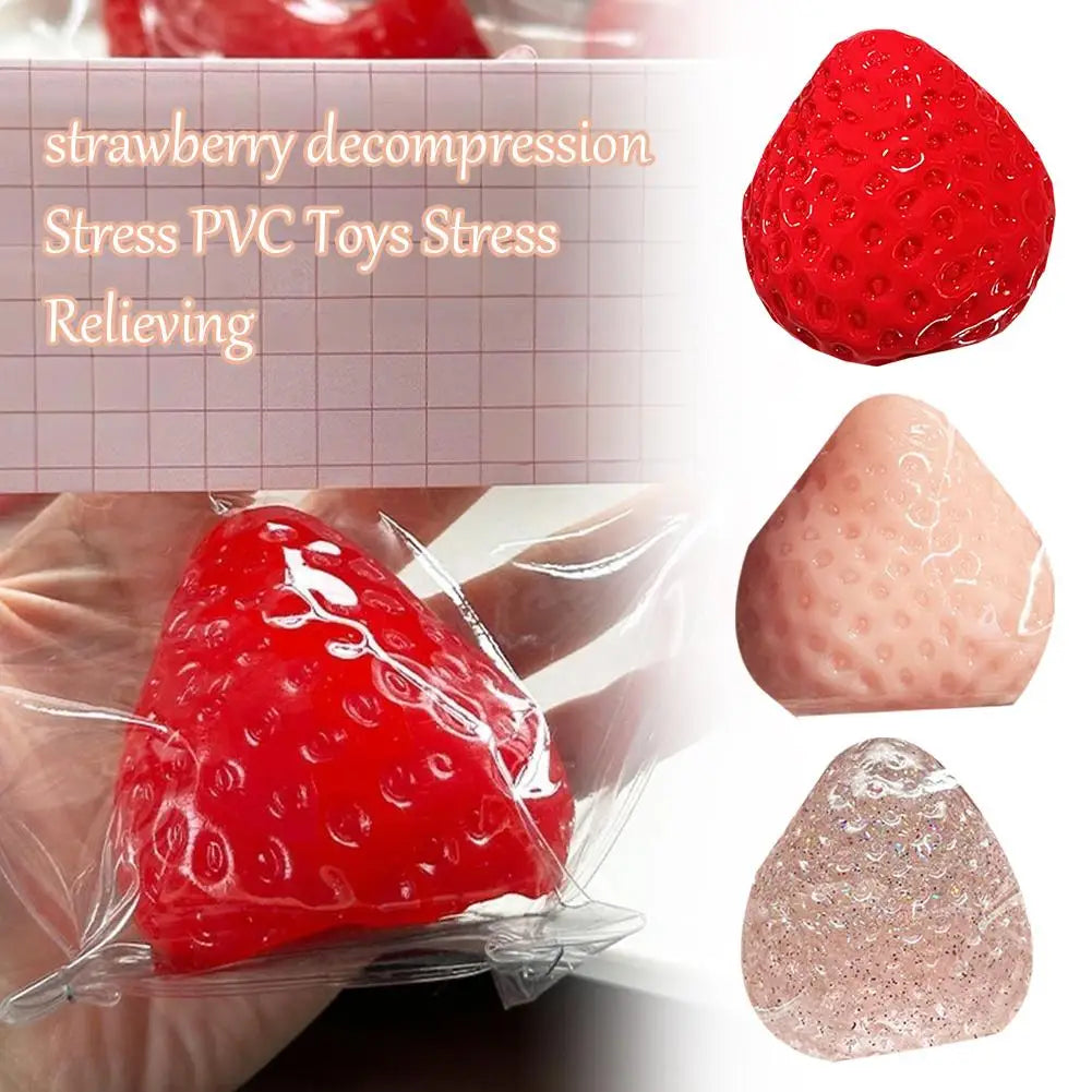 Balle Anti-Stress Fraise – Mignonne & Relaxante