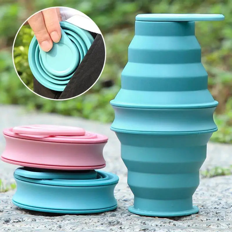 Gourde Pliable en Silicone – 500ml, Réutilisable & Anti-Fuite