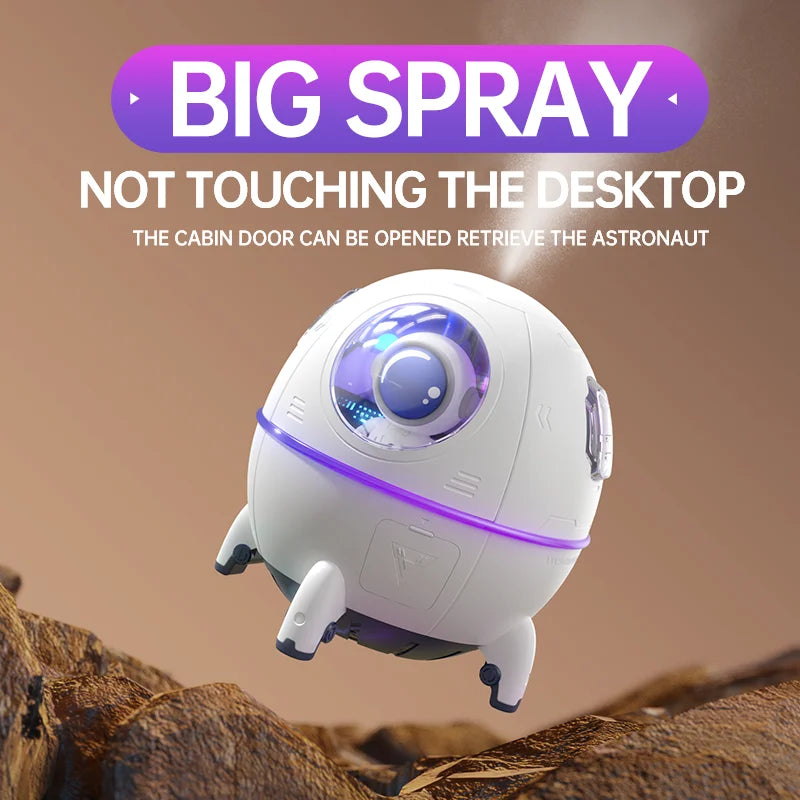 Humidificateur Astronaute USB – LED & Diffuseur d'Arômes