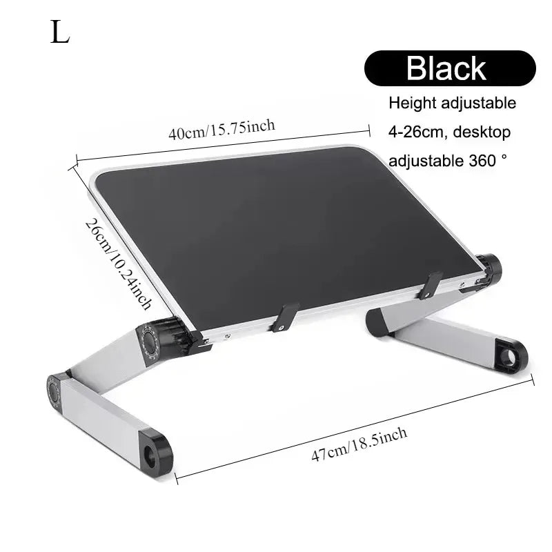Support PC Portable Réglable – Aluminium Pliable