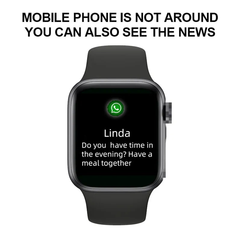 Montre Connectée Élégante HD – Suivi Santé & Notification