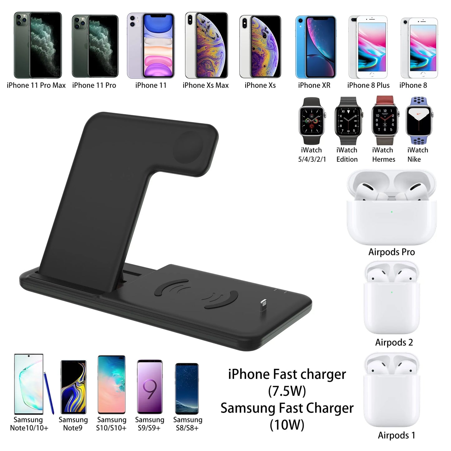 Station de Charge 4-en-1 Apple – iPhone & Accessoires