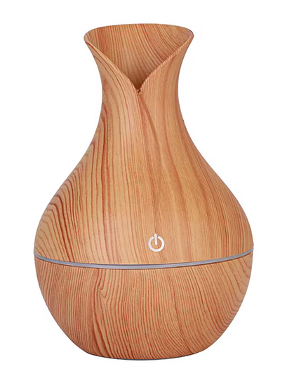 Diffuseur Huiles Essentielles USB 130ml – Bois LED Silencieux