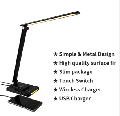 Lampe LED pliante USB pour bureau et étude