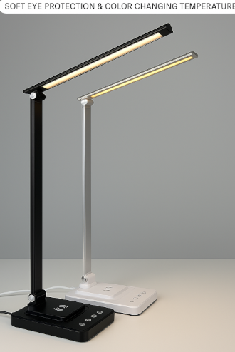 Lampe LED pliante USB pour bureau et étude