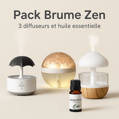Pack Brume Zen – Diffuseurs stylés pour une ambiance relax