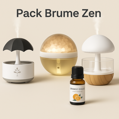 Pack Brume Zen – Diffuseurs stylés pour une ambiance relax