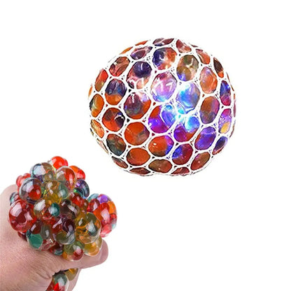 Balle Anti-Stress Sensorielle à Presser – Perles d’Eau Colorées pour Enfants et Adultes