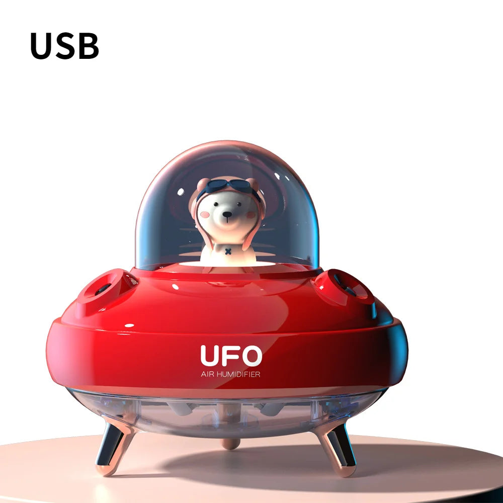 Humidificateur USB Double Jet 400ml – Silencieux & LED