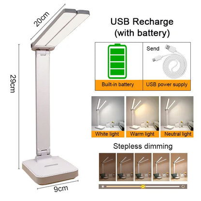 Lampe de Bureau LED Pliable – Élégance & Praticité