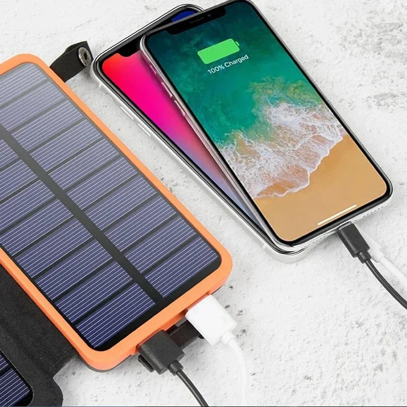 Batterie Solaire Étanche avec Panneaux Pliables