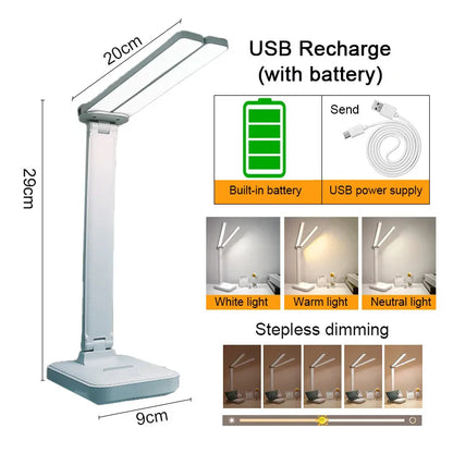 Lampe de Bureau LED Pliable – Élégance & Praticité