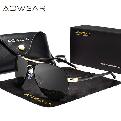 Lunettes de Soleil AOWEAR Homme Polarisées Confort Premium