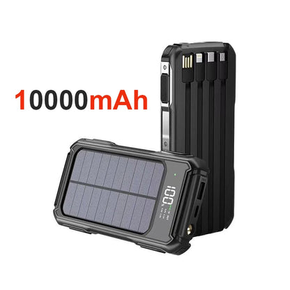 Batterie Solaire 10000mAh – Charge Rapide & Écran LED