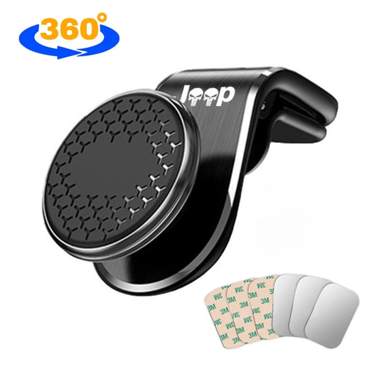 Support Téléphone Jeep Magnétique 360°