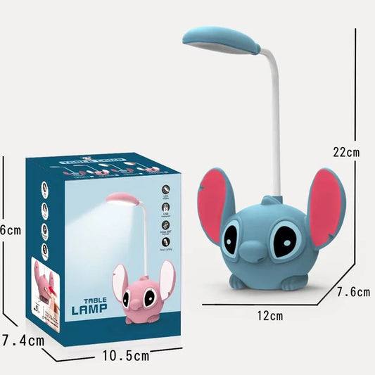Lampe Stitch LED Rechargeable – 2-en-1 avec Taille-crayon