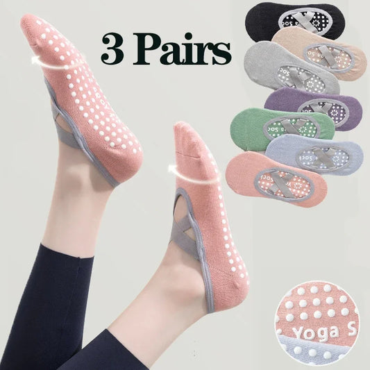 Chaussettes Antidérapantes Femme – Yoga, Pilates & Fitness