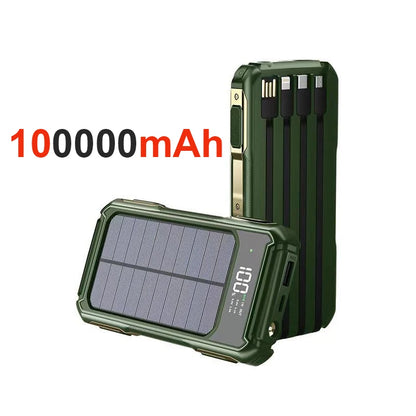 Batterie Solaire 10000mAh – Charge Rapide & Écran LED