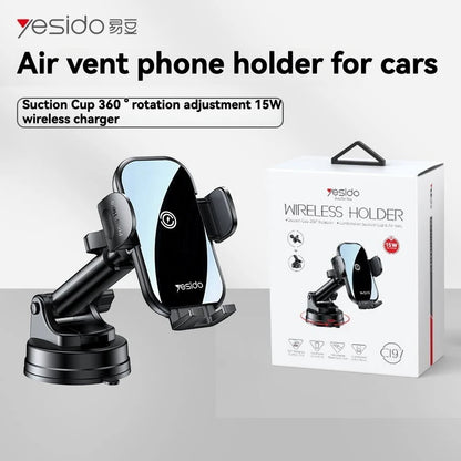 Support voiture Yesido – Charge sans fil rapide