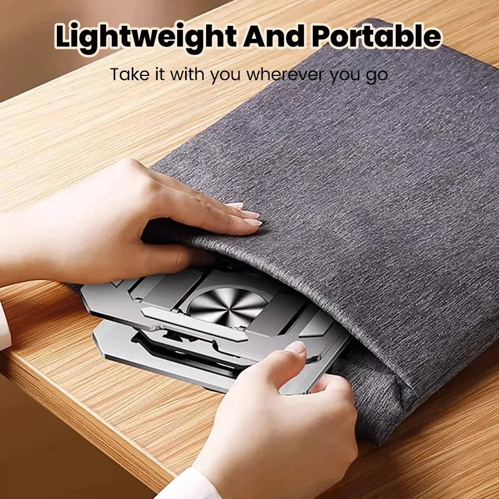 Support Pliable 360° pour PC & Tablette – Aluminium