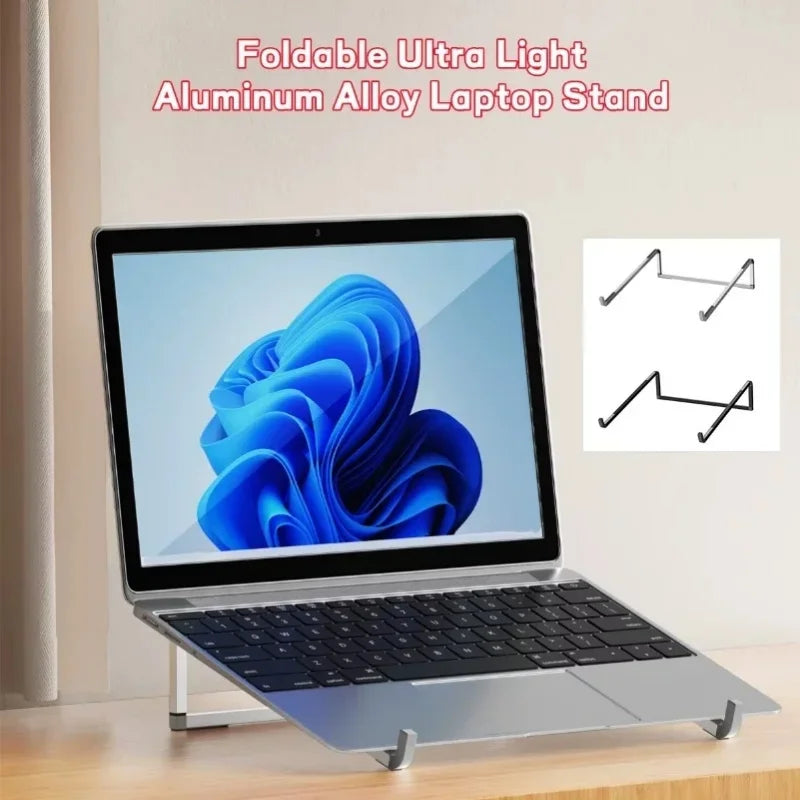Support PC Portable Aluminium Pliable & Antidérapant