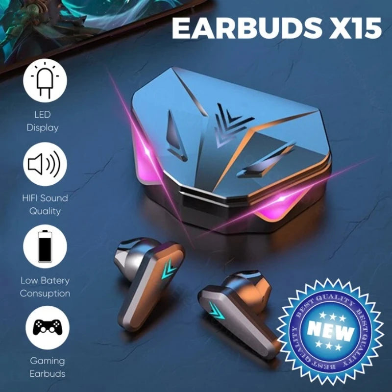 Écouteurs Sans Fil X15 – Gaming & Waterprooflm
