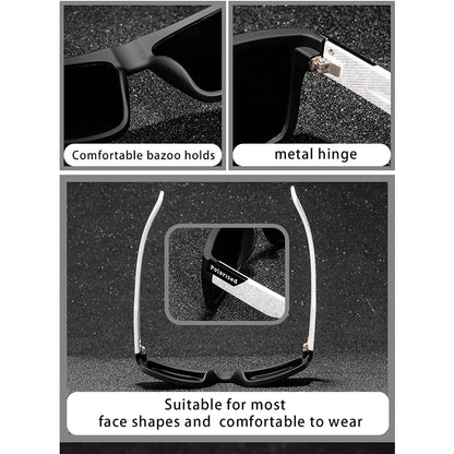 Lunettes de Soleil Homme Polarisées UV400 | Style Rétro Élégant