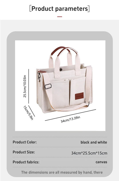 Sac tote canvas femme – moyen & polyvalent
