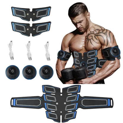 Ceinture EMS Rechargeable – Électrostimulateur Abdos & Bras
