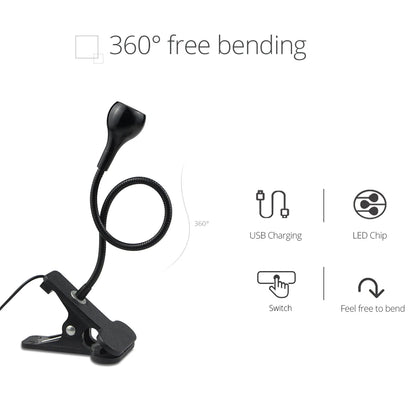 Lampe LED à Clip – Éclairage Précis & Col 360°