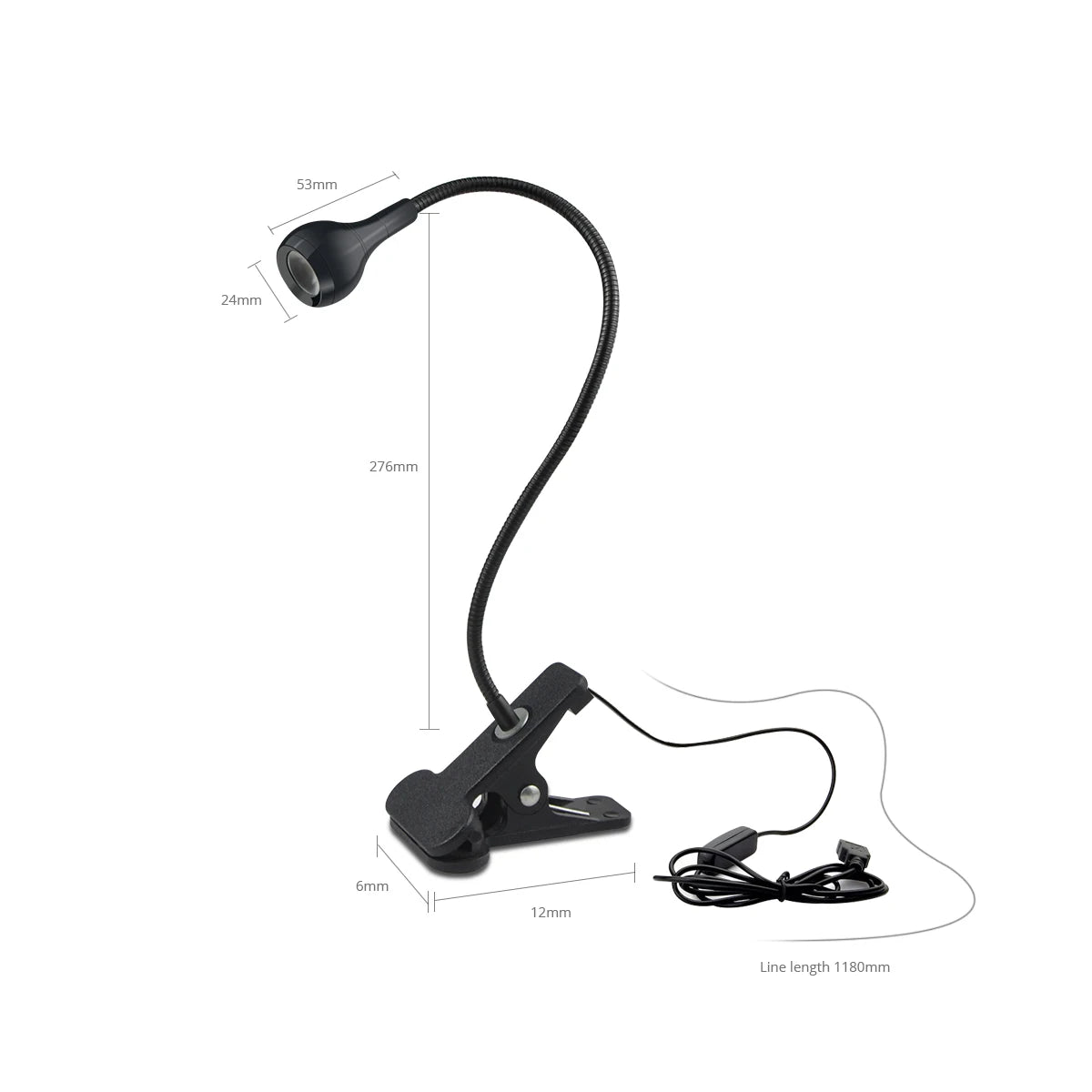 Lampe LED à Clip – Éclairage Précis & Col 360°