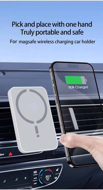 Chargeur Voiture MagSafe 15W – iPhone 12 à 16 Pro Max