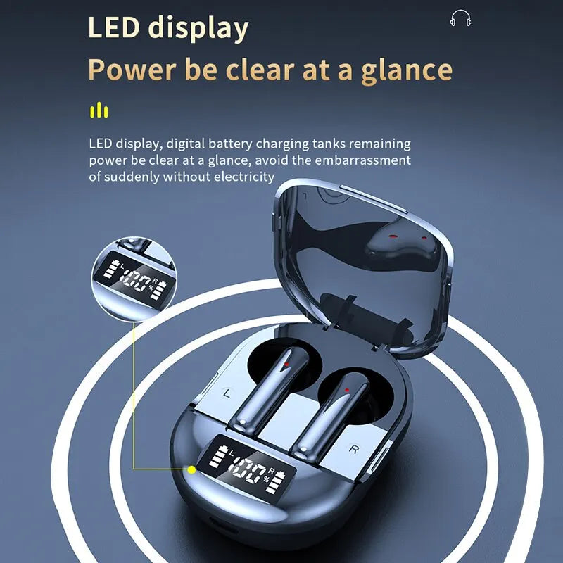 Écouteurs Sans Fil K40 – Basses & Écran LED