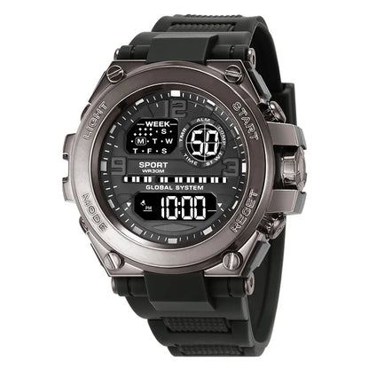 Montre Sport Homme Digitale – Étanche 30M & Look Militaire
