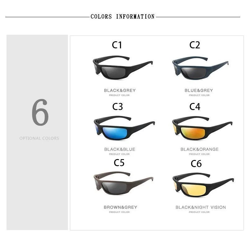Lunettes de Soleil Polarisées UV400 Style Punk – HJYBBSN