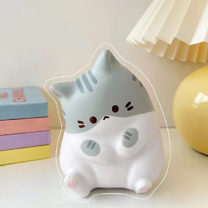 Chat Anti-Stress Kawaii – Balle à Presser Relaxante & Déco Fun pour Bureau ou Maison