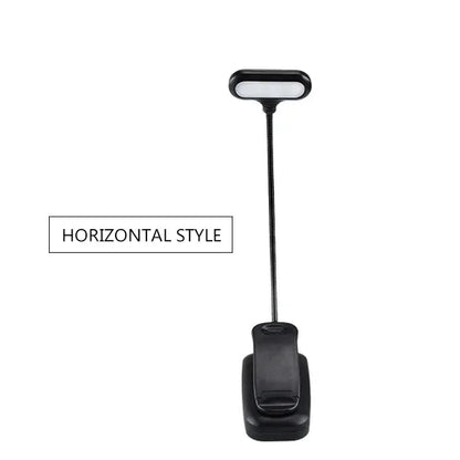 Lampe de Lecture LED Portable avec Pince - Lumière Blanche Réglable