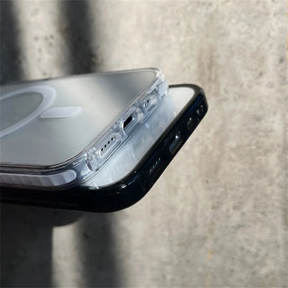 Coque Transparente Magnétique MagSafe pour iPhone 13 à 15 – Pro / Pro Max