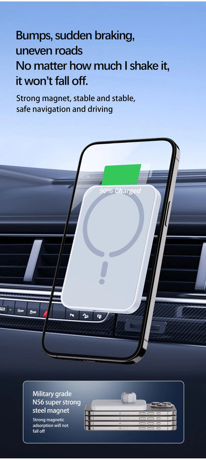 Chargeur Voiture MagSafe 15W – iPhone 12 à 16 Pro Max