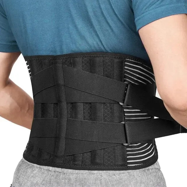 Ceinture Lombaire Réglable de Soutien Dorsal avec Renforts