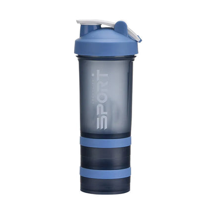 Bouteille de Sport 500ML 3 Couches | Shaker Protéines Portable Sans BPA