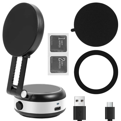 Support Téléphone Magnétique 360° à Ventouse – Universel & Pliable