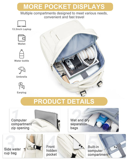 Sac à dos étanche 20-35L mixte – Travail & Voyage