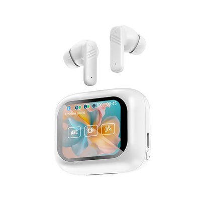 Écouteurs Sans Fil Bluetooth 5.3 – ANC, Écran Tactile, 24h