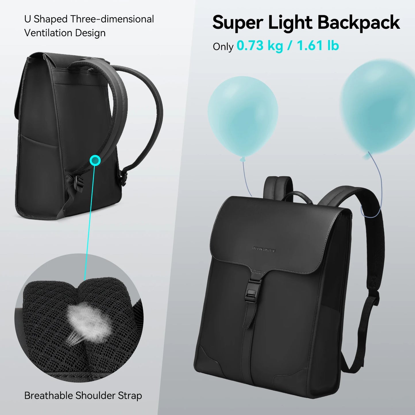 Sac à Dos Mark Ryden Business 15,6" Étanche Noir